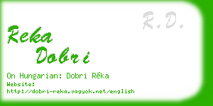 reka dobri business card